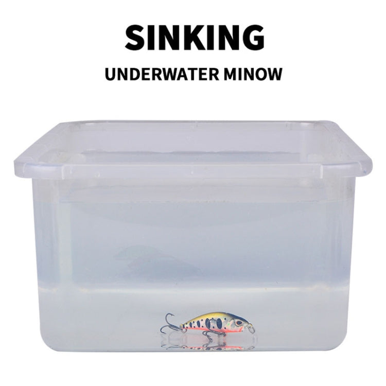 5.3cm 4.6g Sinking Minnow Lure Long Casting Bionic Plastic Hard Bait Fishing Tackle, PROBEROS DW577 8003 Hook, PROBEROS DW578 Ordinary Hook