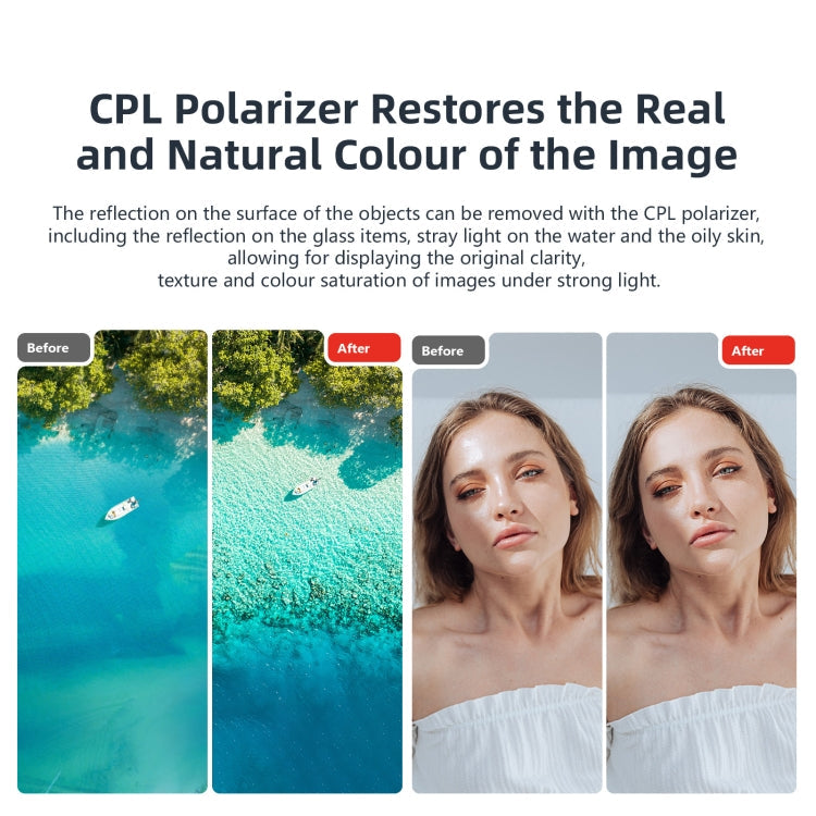 For DJI Osmo Pocket 3 aMagisn HD Double Sided Coated Filters Sports Camera Protective Goggles, CPL, ND16+ND64+ND256 + CPL
