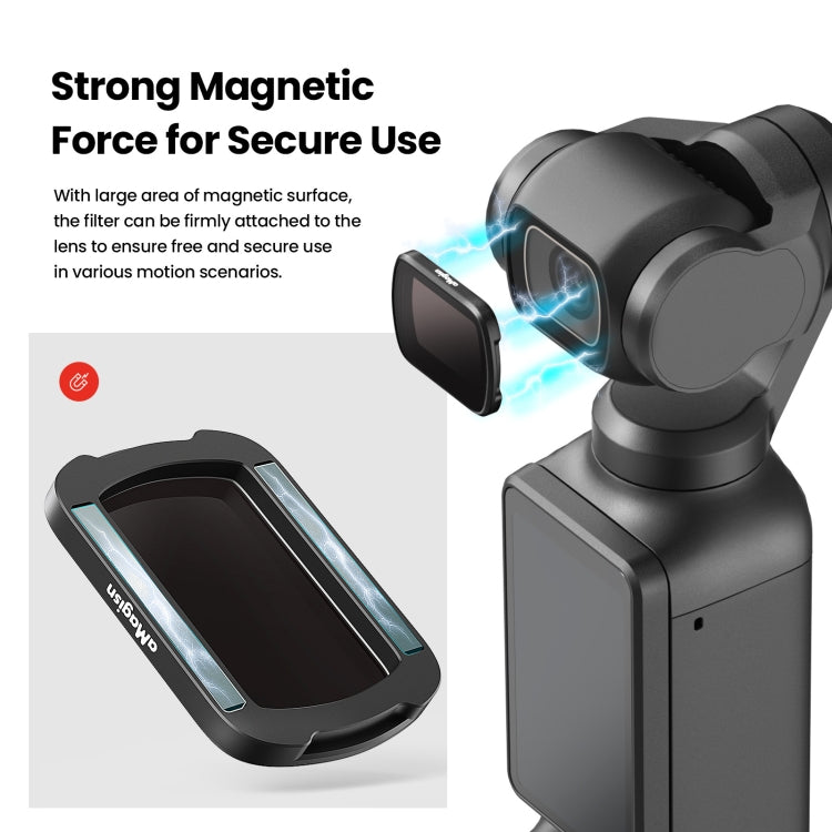 For DJI Osmo Pocket 3 aMagisn HD Double Sided Coated Filters Sports Camera Protective Goggles, CPL, ND16+ND64+ND256 + CPL