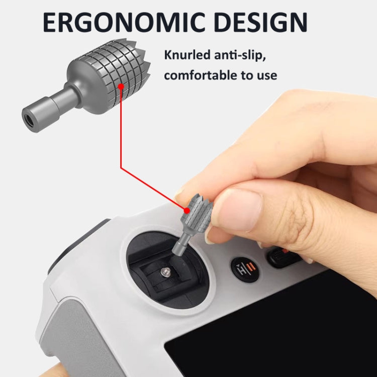 For DJI RC / RC 2 Remote Control LKTOP Joystick Thumb Rocker, For DJI RC / RC 2 Gray