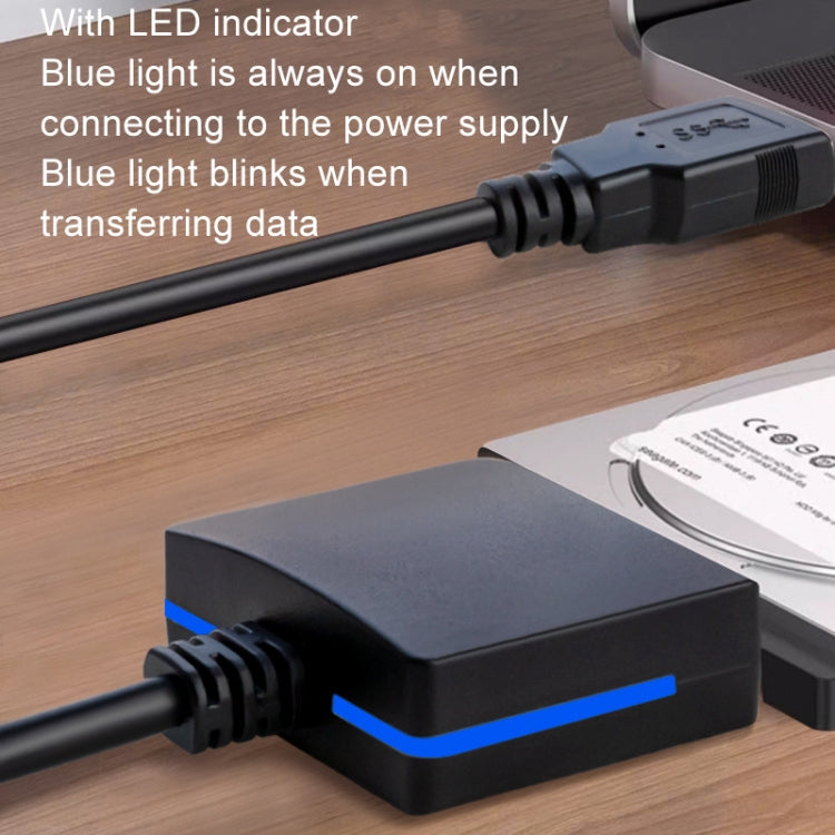 SATA To USB3.0 Easy Drive Cable 2.5 Inch SSD Solid State Drive Universal Connection Cable Converter Reader, SATA To USB3.0
