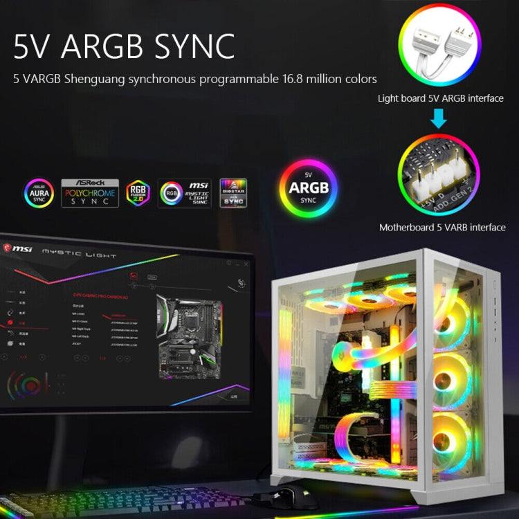 AOSOR Al200 Neon Cable Computer Motherboard Graphics Card Glow Board Power Supply Line Decoration, AL200