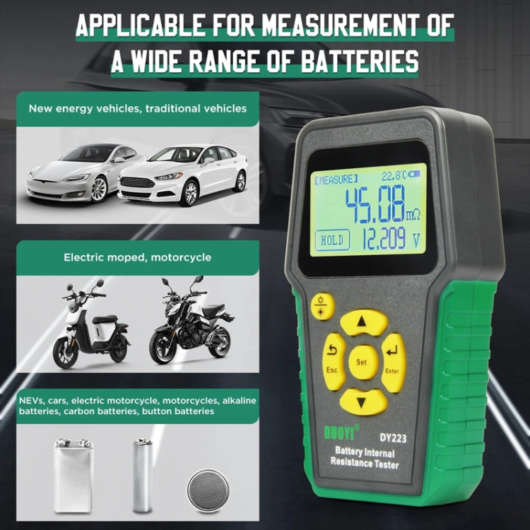 DUOYI DY223 Electrical Vehicle Voltage Testing And Fault Diagnostic Instrument