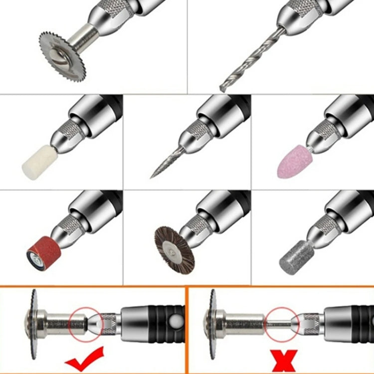 VICOVER Small Adjustable Speed Electrical Grinder Set Jade Carving Pen Polishing Tool EU Plug, Model: 100pcs Parts+Soft Shaft