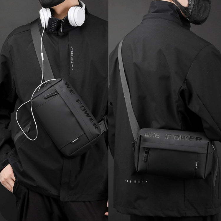 WEPOWER Men Casual Single Shoulder Crossbody Bag Functional Style Chest Bag