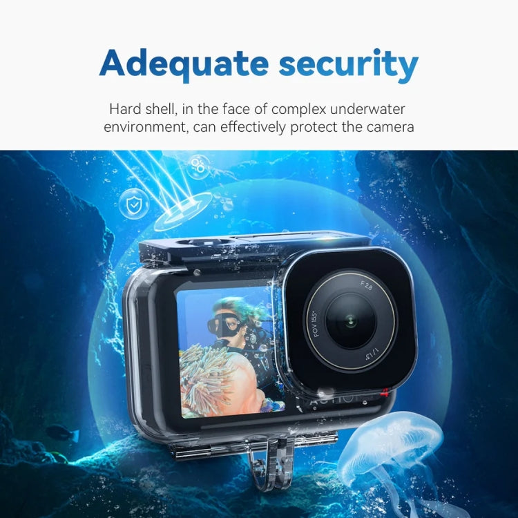 For DJI Osmo Action 3 / 4 TELESIN OA-WTP-003 45m Waterproof Shell Sealed Diving Case