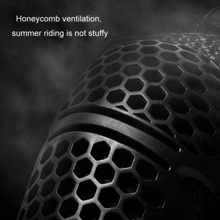 SULAITE Cycling Honeycomb Breathable Heat Dissipation Motorcycle Adjustable Protective Gear, 2pcs /Set Knee Pads, 2pcs /Set Elbow Pads, 4pcs /Set Knee Elbow Pads