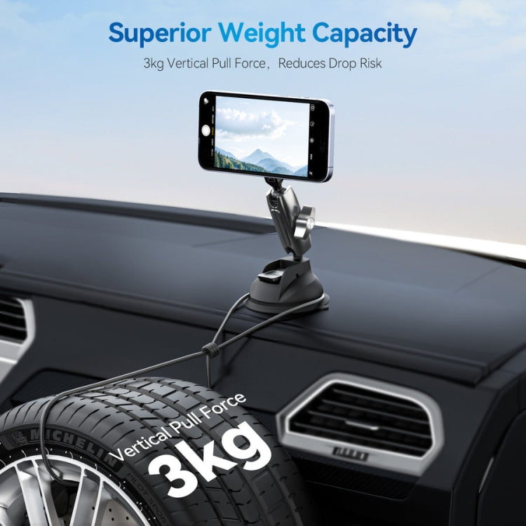 TELESIN Magnetic Suction Car Phone Mount 360 Degree Rotation Phone Holder, TELESIN Magnetic Holder