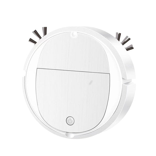 Intelligent Sweeper Robot Home Automatic 3 In 1 Integrated Cleaning Machine Vacuum Cleaner, Rechargeable White