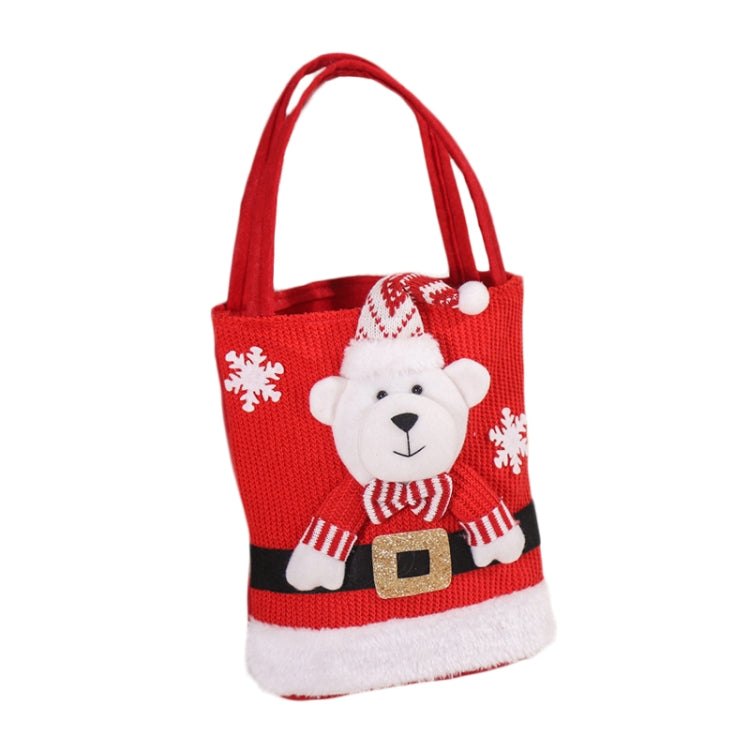 Cute Large Capacity Christmas Decorations Gift Bag Kids Candy Tote Bag, Santa Claus, Snowman, Elk, Bear