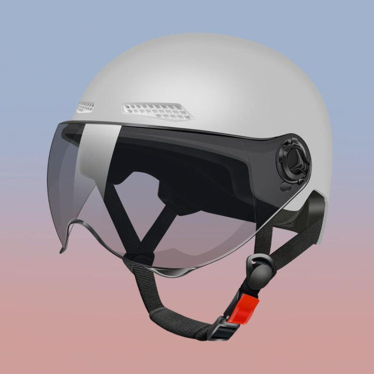 Electric Vehicle Helmet Lightweight Sun Protection Helmet, Black Transparent, White Transparent, Khaki Transparent, Pink Transparent, Gray Transparent, Black Brown, White Brown, Khaki Brown, Pink Brown, Gray Brown