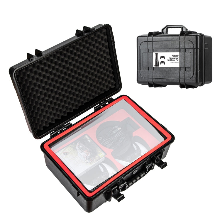 For PS5 DEVASO Game Console Storage Box Hard-shell Waterproof Handheld Case