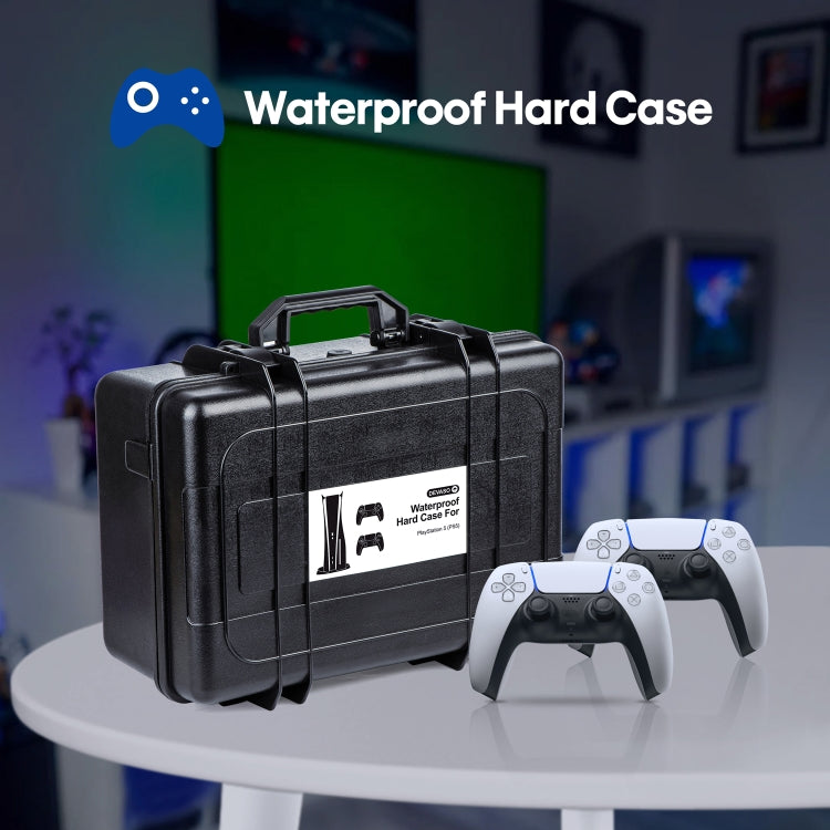 For PS5 DEVASO Game Console Storage Box Hard-shell Waterproof Handheld Case