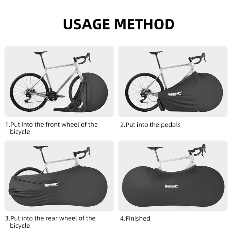 Rhinowalk RM266 26-27.5-Inch Mountain Bike 700C Road Bike Elastic Telescopic Loading Bag(Black)