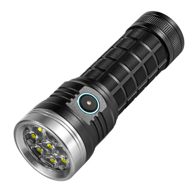 E-SMARTER W5185 Aluminium Ring 8 Holes Straight Flashlight Outdoor Camping Flashlight