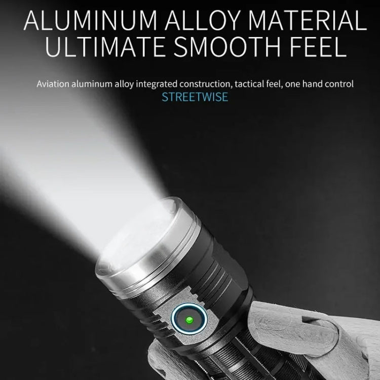 E-SMARTER W5185 Aluminium Ring 8 Holes Straight Flashlight Outdoor Camping Flashlight