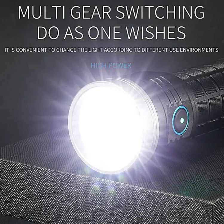 E-SMARTER W5185 Aluminium Ring 8 Holes Straight Flashlight Outdoor Camping Flashlight