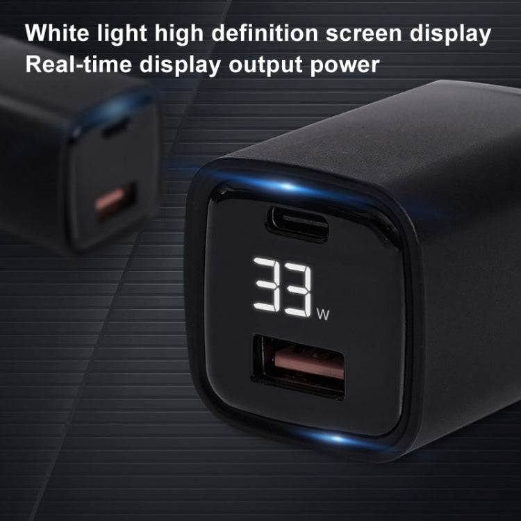 CYKE K02 30W PD+QC3.0 Mobile Phone Digital Display Fast Charger, Plug: US(White)
