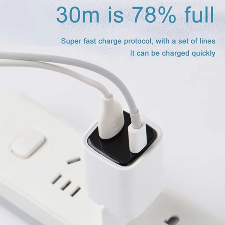CYKE K02 30W PD+QC3.0 Mobile Phone Digital Display Fast Charger, Plug: US(Black)