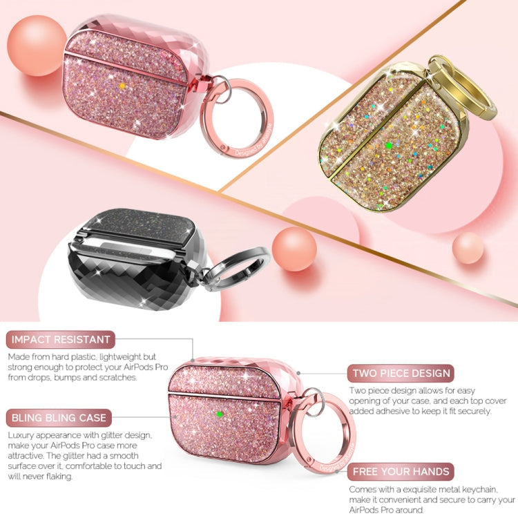 For AirPods Pro AhaStyle PT119 Wireless Earphone Split Hard Shell Protective Case(Pink)