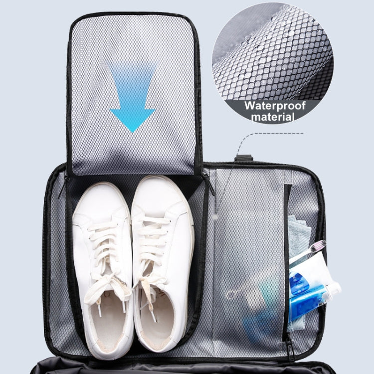 BANGE BG-3028 Men Shoulder Bag Vacuum Compression Large Capacity Expansion Leisure Backpacks(Gray)