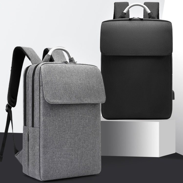 SKV BLB21282 Men Business Duty Traveling Double Shoulder Bag Lightweight Large Capacity Laptop Backpack(Gray)