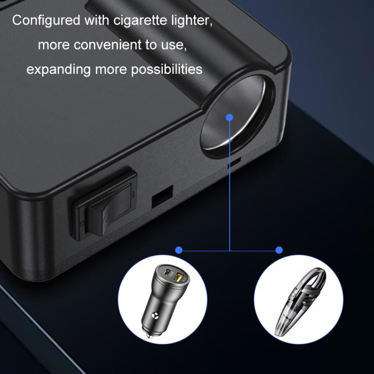 12V24V To 220V Car Multi-Function Inverter Socket Fast Charger