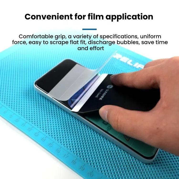 Mobile Phone Tablet PCs Protective Film Scraper Hydrogel Film Screen Scraper Card, SUNSHINE SS-064B, SUNSHINE SS-064D, SUNSHINE SS-064F