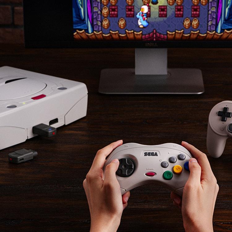 8BitDo Saturn Bluetooth Receiver – Wireless Joystick Adapter for Saturn & PC
