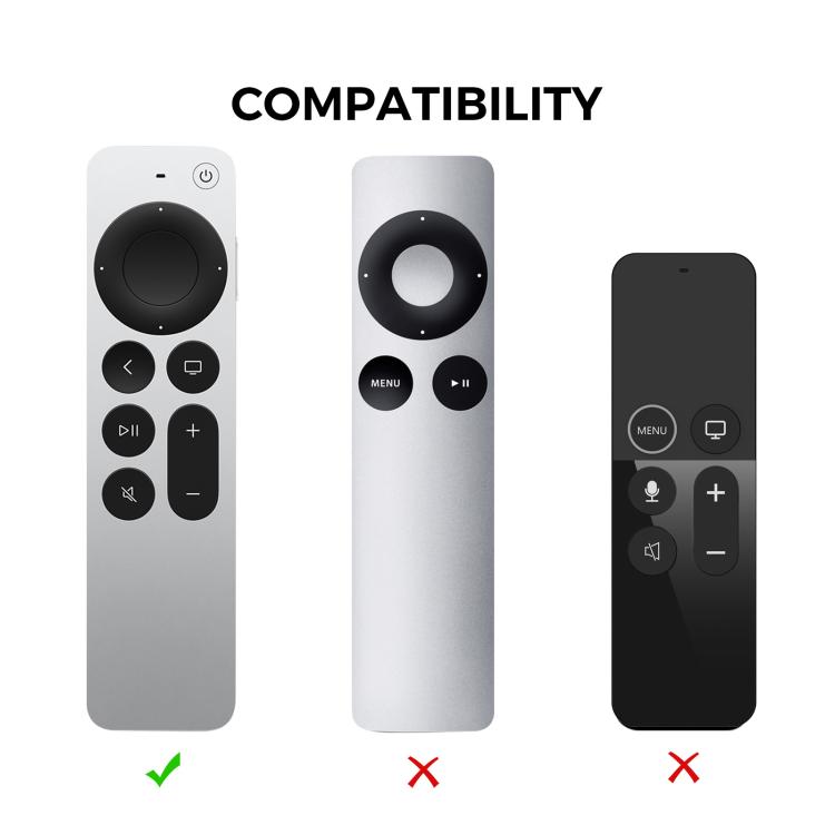 For Apple TV Siri Remote 2 / 3 AhaStyle PT167 Remote Control Silicone Protective Case