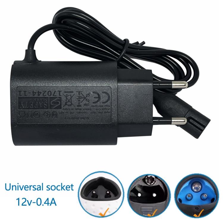 Shaver Universal EU Plug Charger for Braun 1 / 2 / 3 / 4 / 5 / 7 / 9 Series, EU Plug