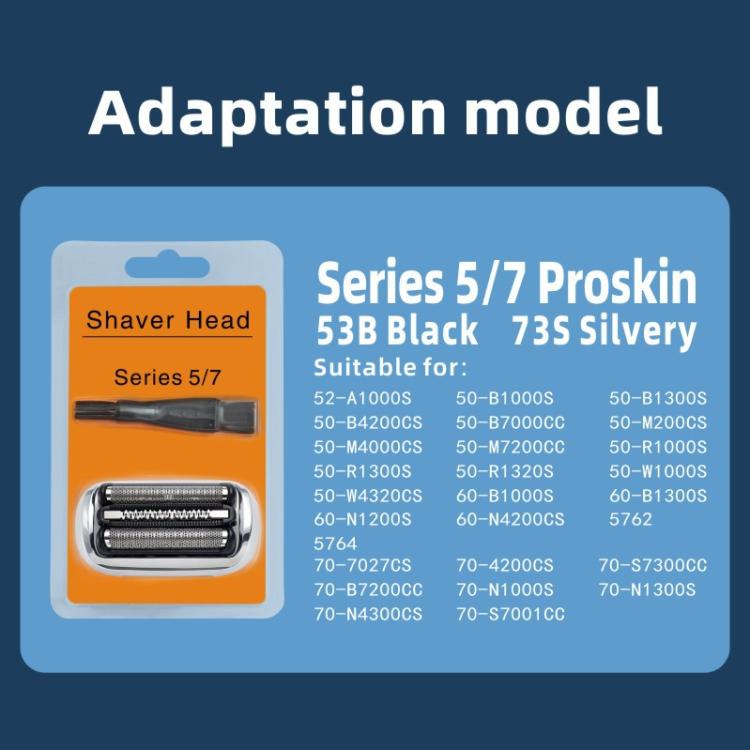 Replacement Blade For Braun Series 5 & 7 Shavers 52-A1000S, 50-B4200CS, 70-7027CS, 70-B7200CC, 53B, 73S