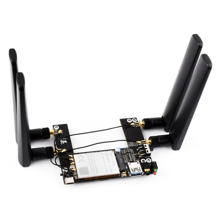WAVESHARE 5G / 4G / 3G Module, Includes RM520N-GL Module, Supports 5G NSA And SA Networking, GNSS Positioning, 32256