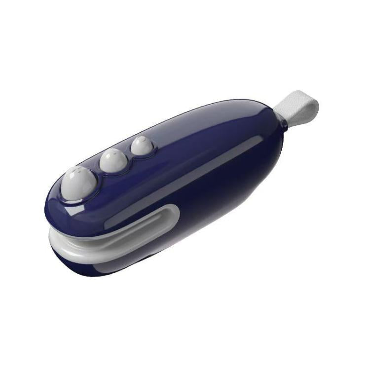 Magnetic Mini Sealer Machine Rechargeable Food Saver with Type-C, Two-Mode for Sealing & Opening Bags, White, Blue
