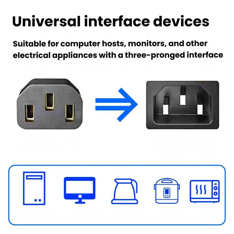 1.5m Pure Copper Power Cable 3 Pin 0.75 Square Computer Monitor Display Cable, 1.5m x 0.75