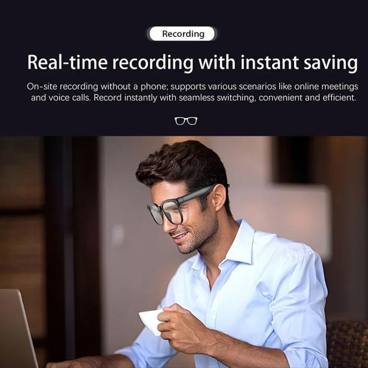 M02S Smart Glasses with 8MP Camera, 1080P Video & AI Assistant