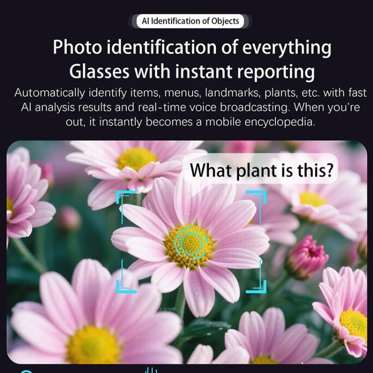 M02S Smart Glasses with 8MP Camera, 1080P Video & AI Assistant