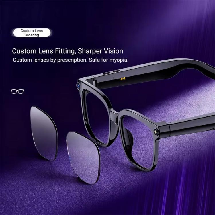 M02S Smart Glasses with 8MP Camera, 1080P Video & AI Assistant