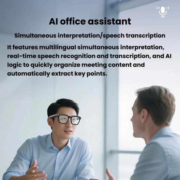 V03-T6 Smart Glasses with 8MP Camera, Wi-Fi Video & AI Translation