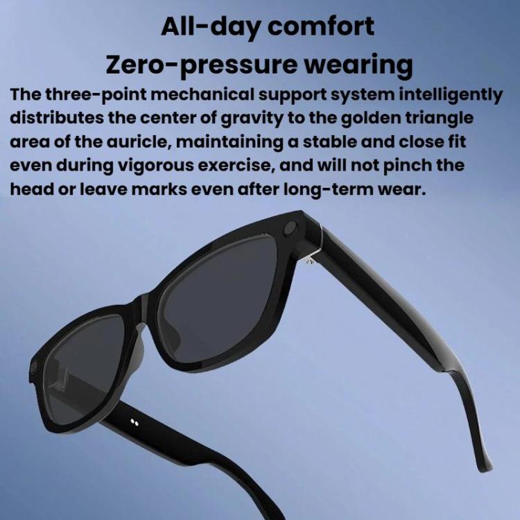 V03-T6 Smart Glasses with 8MP Camera, Wi-Fi Video & AI Translation