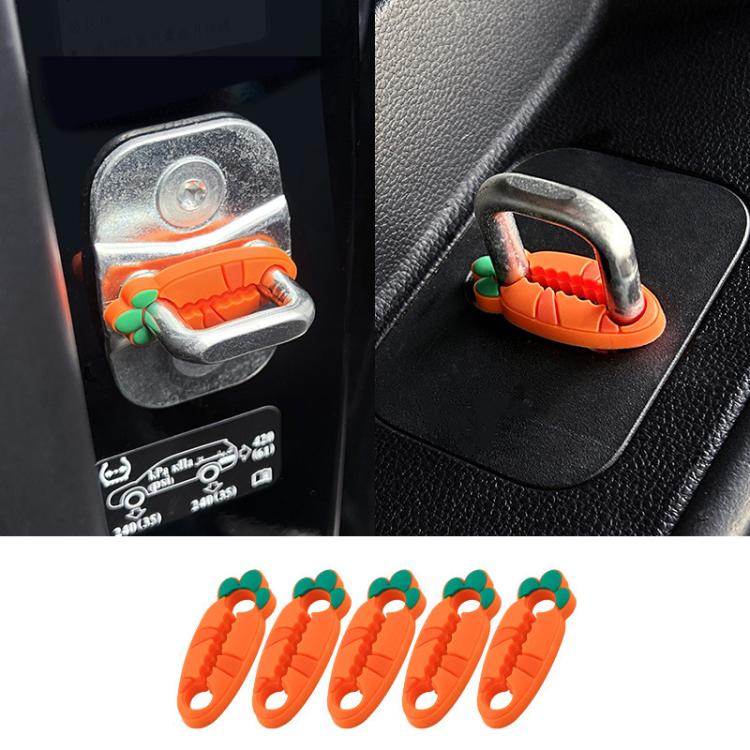 2packs Car Door Lock Cover Clip Silicone Cushioning Noise Reduction Anti-collision Pads, 4pcs, 5pcs
