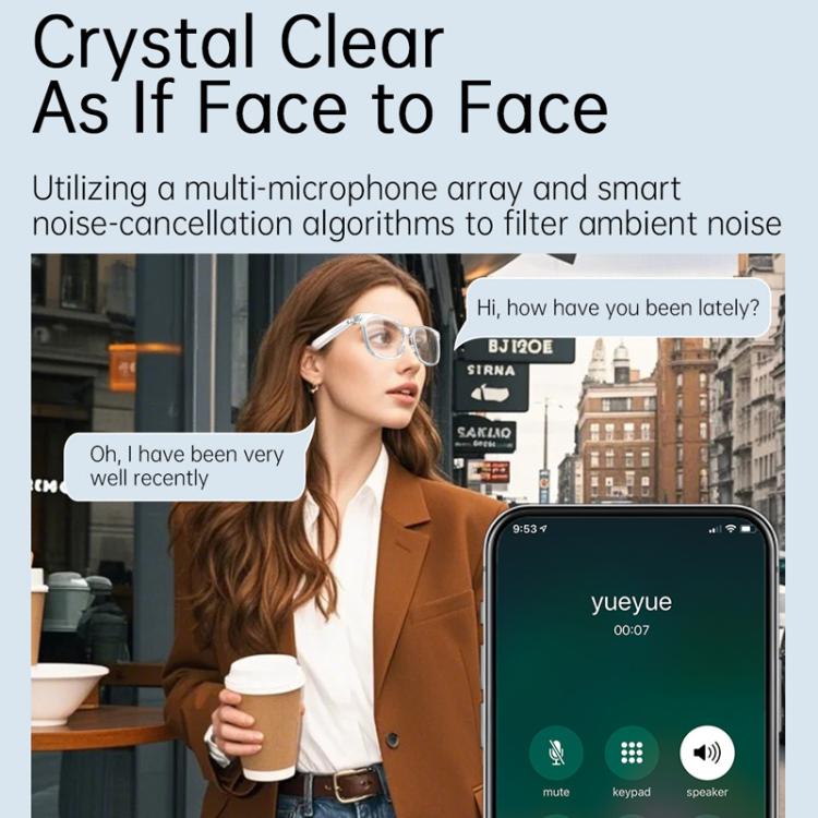 V6 Max UV Protection Smart Bluetooth Glasses with AI Assistant