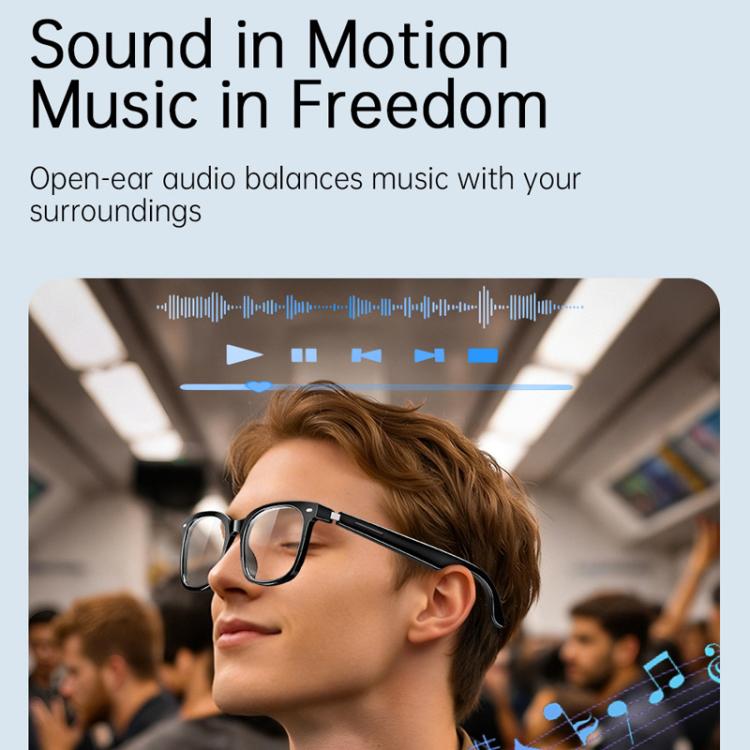 V6 Max UV Protection Smart Bluetooth Glasses with AI Assistant