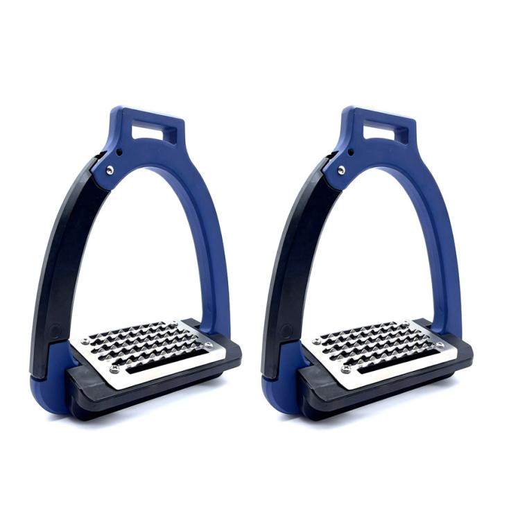 1pair Aluminum Alloy Side-Opening Safety Stirrup, Adult Size Gold, Adult Size Dark Blue, Adult Size Matte Black, Kids Size Gold, Kids Size Dark Blue, Kids Size Matte Black