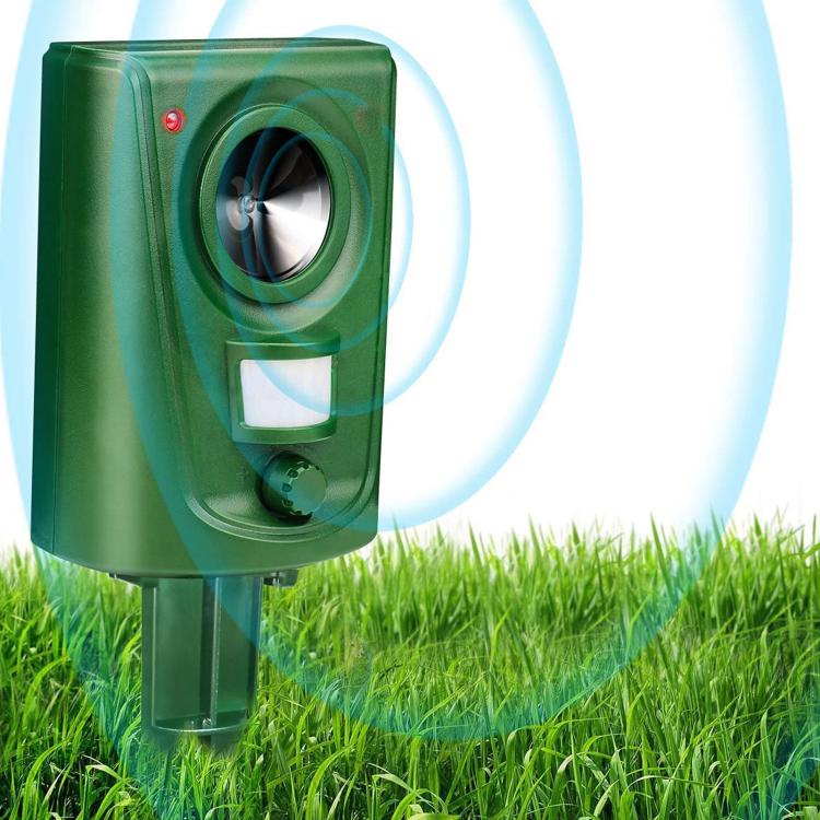 Outdoor Waterproof Infrared Animal Repeller, High-Power Ultrasonic Weasel Repellent, Square Shape