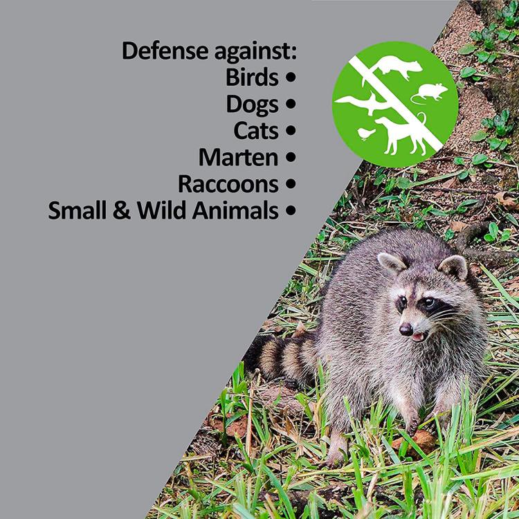 Outdoor Waterproof Infrared Animal Repeller, High-Power Ultrasonic Weasel Repellent, Square Shape