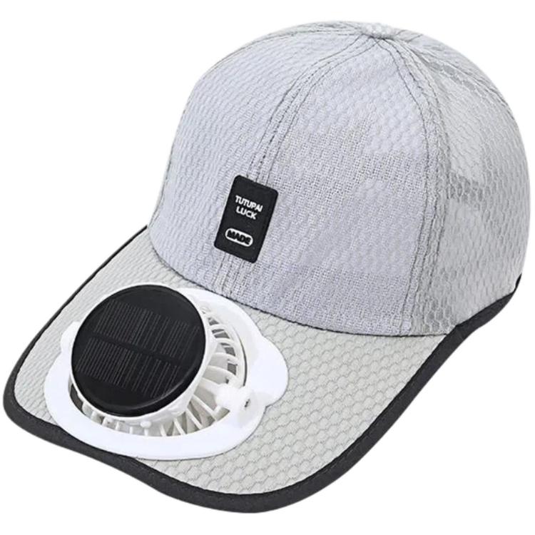Solar Fan Hat with 3-Speed Adjustable Cooling Rechargeable Sun Cap Mesh Breathable Baseball Visor