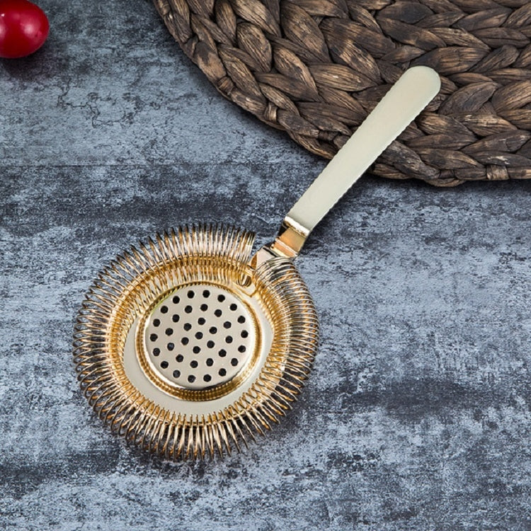Stainless Steel Bartender Ice Filter Ice Trap Cocktail Strainer, Stainless Steel, Rose Gold, Gold, Black