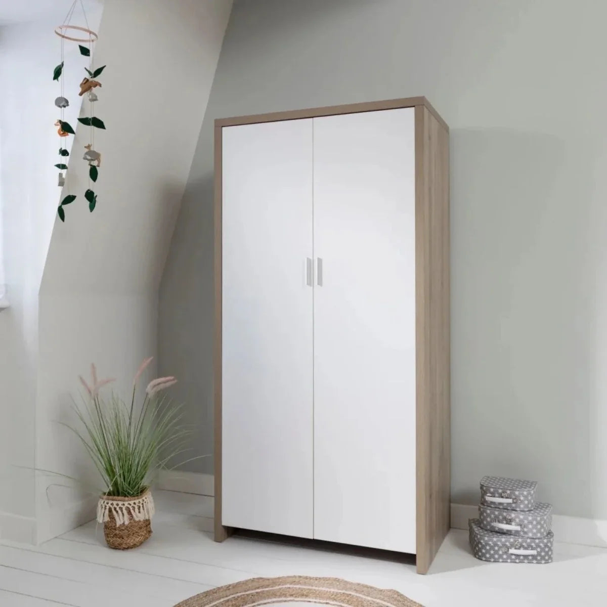 Tutti Bambini Modena Wardrobe - White/Oak