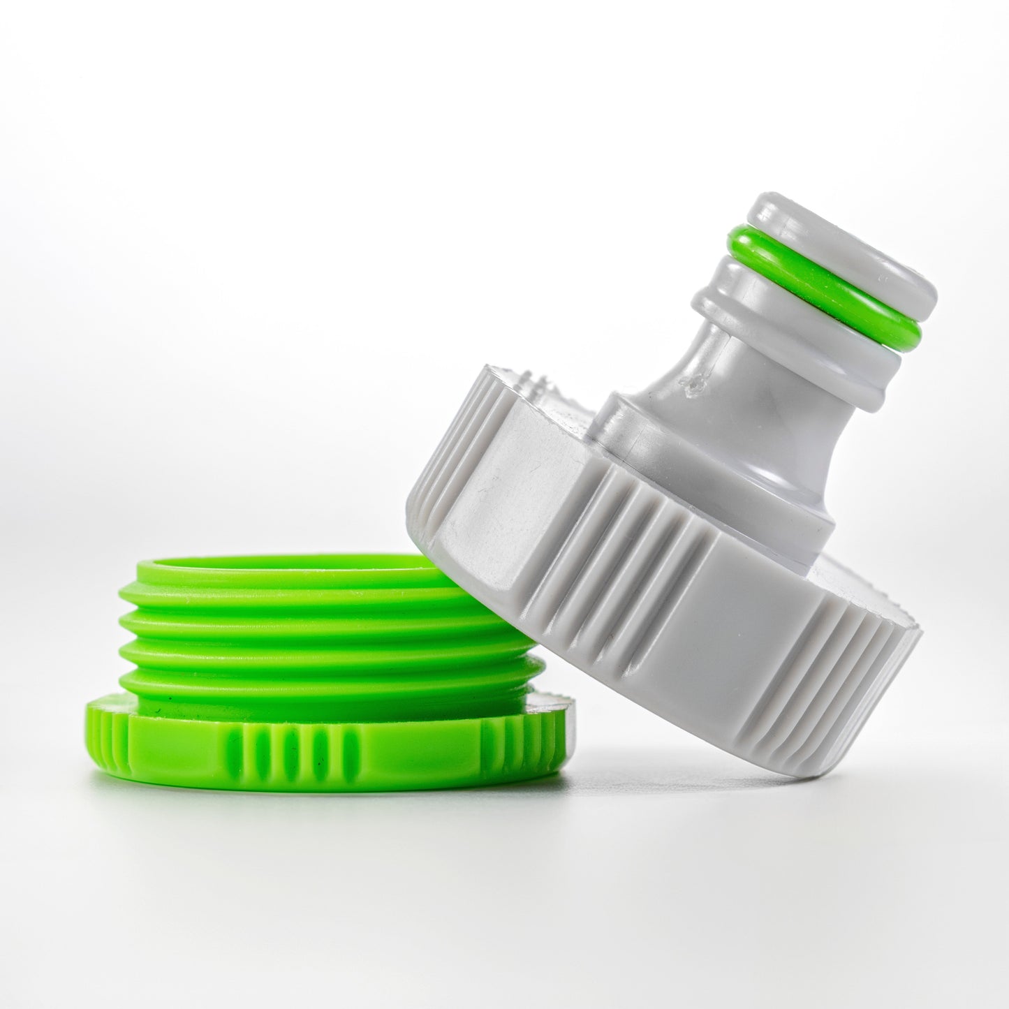 Female Tap Connector 1in or 3/4in BSP Female, Green Gray for Hose Connector Set